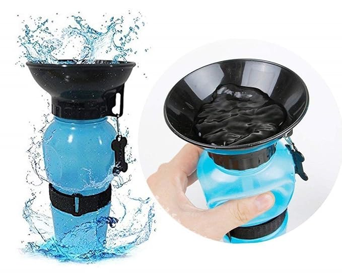 Pet Sipper Portable Aqua Fresh Water Pump Bowl Bottle Mug Cup for Pet